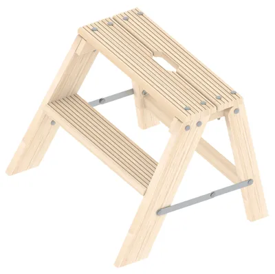 Produktbild von Layher 1055 klappbarer Holzstufentritt 2 Stufen
