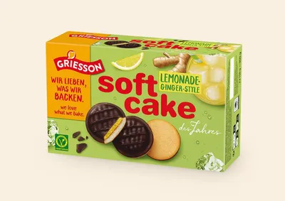 Image de Griesson Soft Cake Lemonade Ginger Style Chocolat noir 300g
