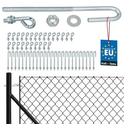 Produktbild von KOTARBAU® 25er Set Gewindespanner M6 verzinkter Stahl Spannschloss für Maschendrahtzaun offener Drahtspanner mit geschlossener Befestigungsschraube