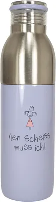 Produktbild von Thermoflasche "nen scheiss muss ich!" lila