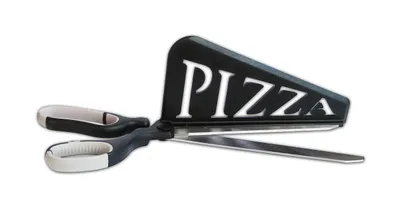 Image de 2157034 : Pince à pizza avec pelle, ciseaux de cuisine, outil pour soulever la pizza, coupe-pizza, ciseaux à pizza. Quantité : 48