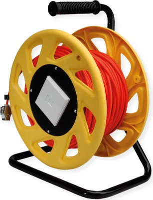 Produktbild von ROLINE RJ-45 Kabeltrommel Cat.6A (Class EA), orange, 60 m