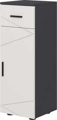 Immagine prodotto di Fortuna Lai Mobile da bagno Mobile ausiliario Mobile da bagno con cassetto, ripiani regolabili, mobile contenitore per bagno, soggiorno 30 x 30 x 82 cm Grigio