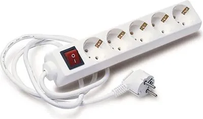 Immagine prodotto di Elbat 5 prese di corrente Presa multipla 1,50 M Trasparente Taglia unica / Spina UE 220V Trasparente Taglia unica