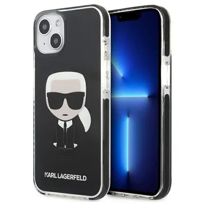 Immagine prodotto di Karl Lagerfeld Klhcp13Stpeikk Custodia rigida per iPhone 13 Mini 5.4 Nero/Nero Iconik Karl