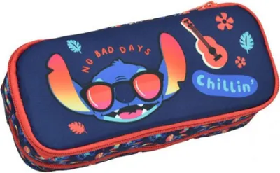 Image de Trousse à crayons Disney Lilo et Stitch Chillin' avec 2 compartiments, 23,5 cm