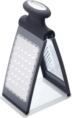 Image de Râpe à fromage avec bac de récupération, pliable, antidérapante, 12 x 8,5 x 21 cm