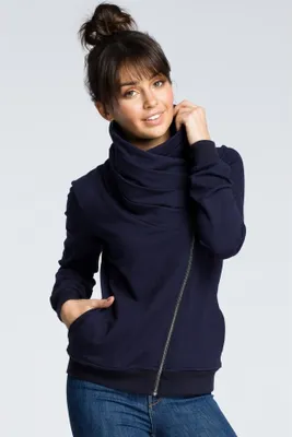 Zdjęcie produktu dla BeWear damska bluza rozpinana Bunlemphius B071 granatowy XL