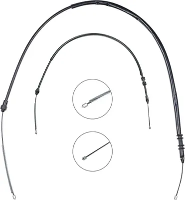 Produktbild von RIDEX Handbremsseil Seilzug Feststellbremse für RENAULT KANGOO (KC0/1) Hinten 124C1248