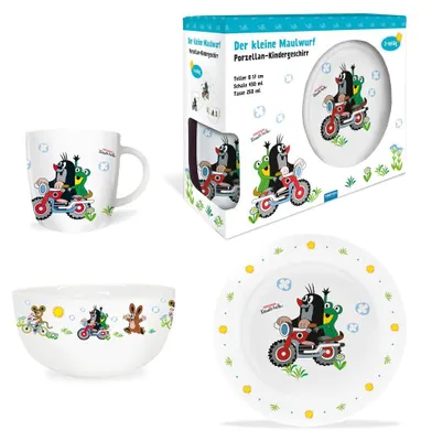 Obrázek produktu pro Trötsch The Little Mole sada nádobí porcelán motorka