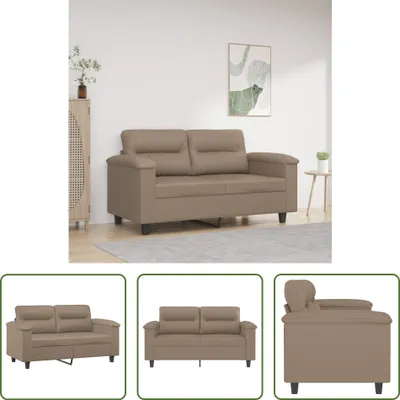 Produktbild von The Living Store 2-Sitzer-Sofa Cappuccino-Braun 120 cm Kunstleder