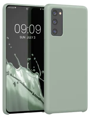 Produktbild von kwmobile Handyhülle für Samsung Galaxy S20 FE Hülle - Case Silikon - Kabelloses Laden - Schutzhülle Cover in Graugrün