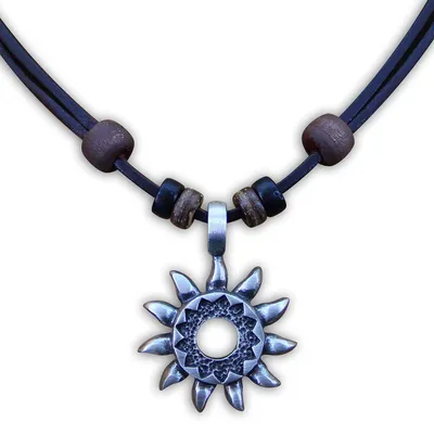 Produktbild von HANA LIMA Surferkette Tribalkette Halskette Lederkette Herren Damen Metallanhäng