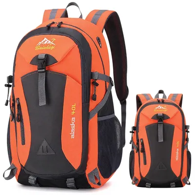 Produktbild von Rucksack Wanderrucksack Trekkingrucksack - 40 l - Wasserabweisend - Orange - Unisex - Für Wandern und Reisen