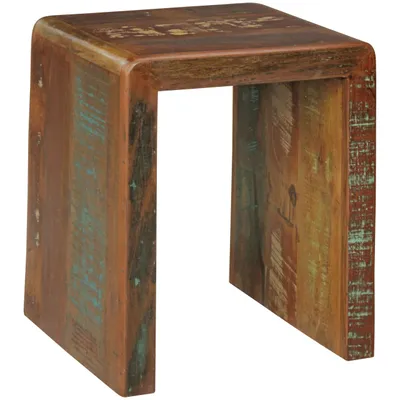 Produktbild von Beistelltisch Kalkutta 45 x 40 x 55 cm, Massivholz Couchtisch Wohnzimmer Tisch , Nachttisch Schlafzimmer Nachtkonsole Shabby-Chic, Nachtkästchen Massiv