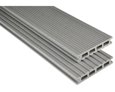 Produktbild von Konsta WPC Terrassendiele Futura grau mattiert 4000 x 145 x 26 mm