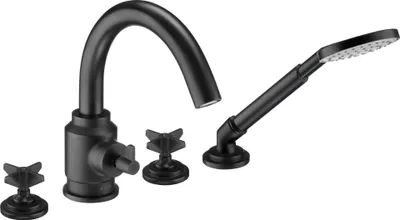 Produktbild von 4-hole bathtub mixer with shower set