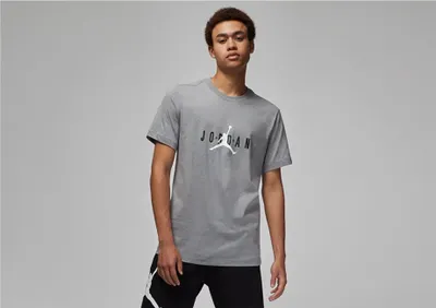 Produktbild von Hemd Nike Air Jordan Stretch Crew-T-Shirt Carbon Heather DM1462091