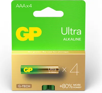 Produktbild von GP Alkaline-Batterien ULTRA AAA (LR03) - 4 St.