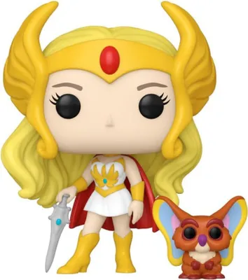 Produktbild von Masters of the Universe POP! & Buddy Vinyl Figur She-Ra w/Kowl 9 cm