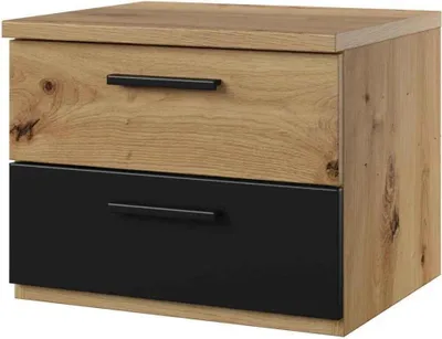 Produktbild von Nachtkonsole Sigma Nachtschrank 46x40x37cm Artisan Eiche schwarz