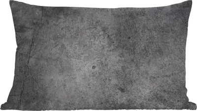 Produktbild von MuchoWow® Zierkissen Sofakissen Wohnzimmer Dekokissen 50x30 cm Beton - Strukturiert - Retro - Schwarz - Grau - Rustikal - Wohnzimmerdekoration - Polster mit Photo