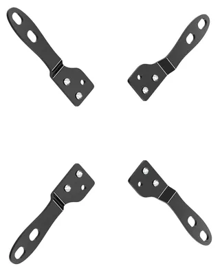 Produktbild von VESA Adapter 200x200 mm für TV und Monitor 23–42 Zoll, passend für 75x75 und 100x100 mm, Stahl, schwarz, bis 30 kg