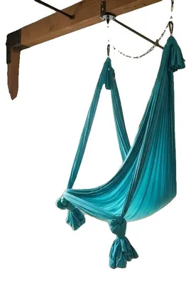 Productafbeelding van Aerial Yoga hangmat, hoge draagkracht, inclusief accessoires, blauw