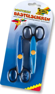 Produktbild von folia Konturenscheren-Set Länge: ca. 145 mm 2 Stück