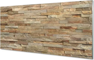 Produktbild von Glasbilder 140x70 Wandkunst Steinwandplatten