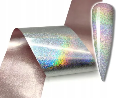 Image de Transferfolie 10Cmx4Cm Argent Holographique