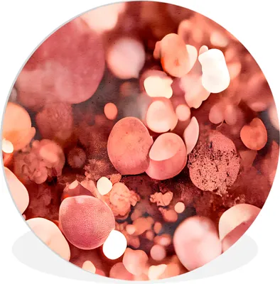 Produktbild von MuchoWow® Rundes Wandbild - Runde Bilder Abstrakt - Glitzer - Rosa - Luxus Ø 90 cm Kreis Wanddekoration Kunststoff - Wandkreis - Wandschmuck - Wand-Kreis - Wohnzimmer - Bild - Runde - Wanddeko - Dibond - Kunstdrucke
