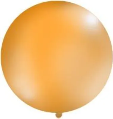 Obrázok produktu pre Obrovský balón 1 m pastelovo oranžový 1 ks.