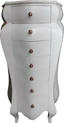 Obrázok produktu pre Casa Padrino Barokná komoda biela 131 x 68 x 46 cm - antický štýl