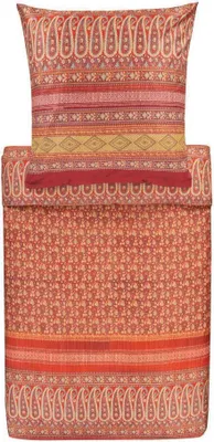 Produktbild von Bassetti Mako-Satin Bettwäsche-Garnitur PIAZZA DUCALE Farbe R1 ROSSO, Größe 155x220