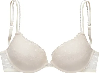Produktbild von PETITE FLEUR Push-up-BH 2 er-Pack weiß + puder Größe 85 A