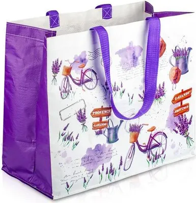 Zdjęcie produktu dla Torba Na Zakupy Nowa Lawendowa 43X37X21,5Cm