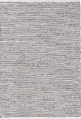 Produktbild von benuta Teppich Wohnzimmer Baumwollteppich Ron Beige/Schwarz 350x450 cm Wohnzimmerteppich Fransen Baumwolle Rechteckig