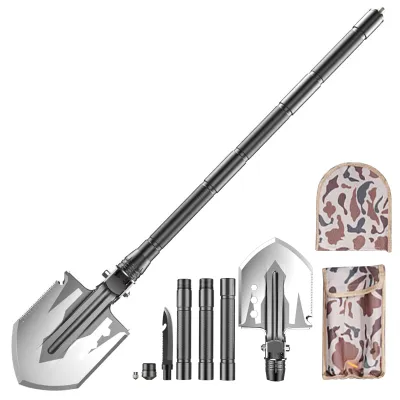 Zdjęcie produktu dla Składana łopata kempingowa outdoor multitool sprzęt survivalowy do wędrówek polowanie ogrodnictwo awaryjne