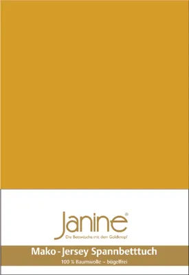 Produktbild von Janine Mako Feinjersey, 100% Baumwolle 1 teilig Spannbettlaken 100 x 200 cm Spannbetttuch Mako-Fein