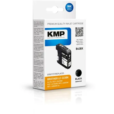 Produktbild von KMP B62BX Tintenpatrone schwarz kompatibel mit Brother LC-223 BK