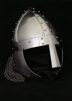 Produktbild von Nasalhelm mit Wangenklappen und Brünne, 2 mm Stahl : L Größe: L