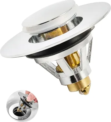 Immagine prodotto di Tappo universale per lavello - antintasamento - ottone - 34-38 mm