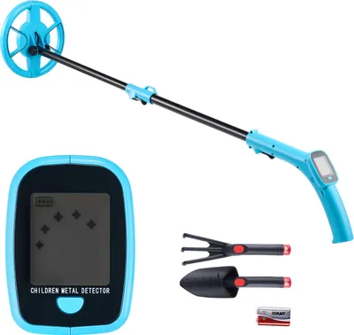 Obrázok produktu pre SucceBuy Detektor kovov 101,6 mm, detektor kovov s LCD displejom, detektor zlata s vodotesnou vyhľadávacou cievkou 152,4 mm, nastaviteľná dĺžka od 65 do 92 cm na vyhľadávanie zlata