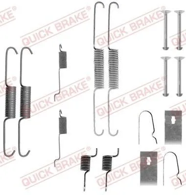 Produktbild von QUICK BRAKE Zubehörsatz Bremsbacken 105-0811 Hinten für NISSAN ALMERA II Hatchback (N16)