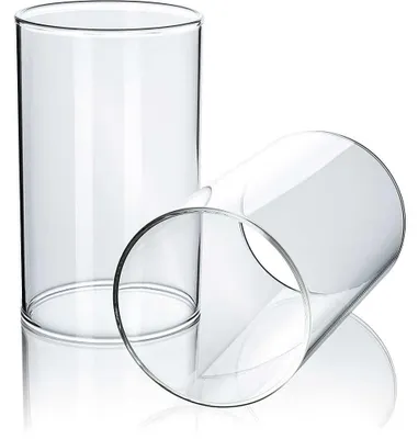 Produktbild von Set mit 2 Windlichtgläsern, zylindrisch, 120 x Ø 70 mm