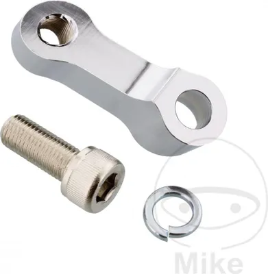 Image de Adaptateur de rétroviseur JMP chromé M10 droite