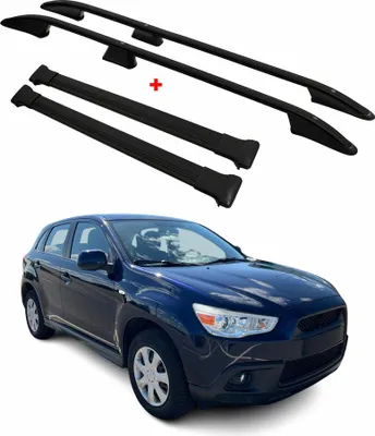 Obrázek produktu pro Sada střešních nosičů pro Mitsubishi ASX 2010–2024, černá, L1, krátký rozvor, 4x