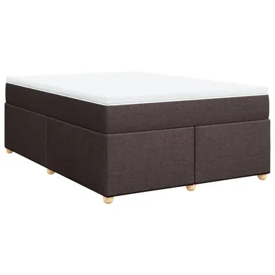 Produktbild von Boxspringbett mit Matratze Dunkelbraun 160x200 cm Stoff