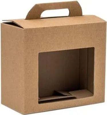 Obrázek produktu pro Krabice z vlnité lepenky na 2 sklenice o objemu 0,9 l, 195 x 95 x 165 mm, 10 kusů